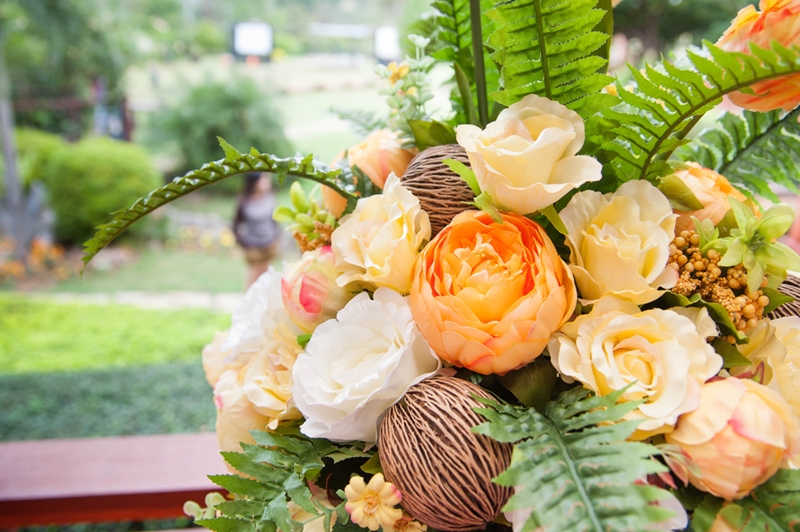 Flower bouquet arrangement for decoration.