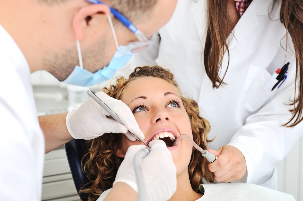 Teeth checkup at dentist's office